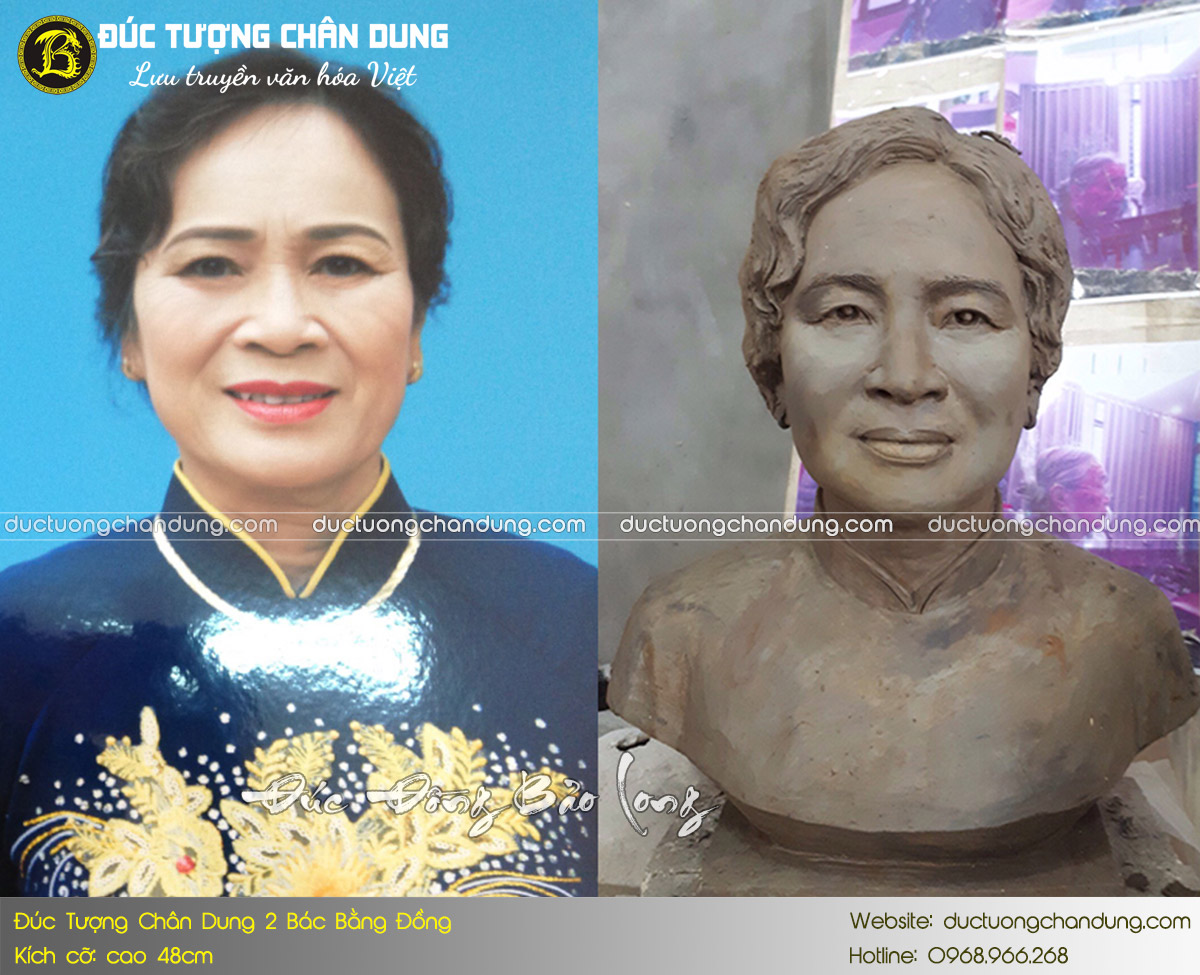 Đúc Tượng Chân Dung Bố Mẹ Anh Thuận Tại Tuyên Quang 4