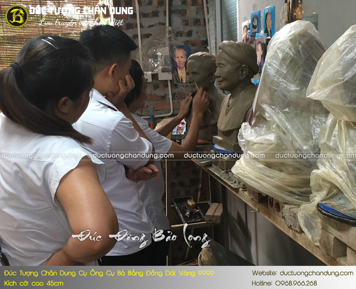 Nhận đúc tượng chân dung tại Hà Nội - Cơ sở chế tác SỐ 1 làng nghề